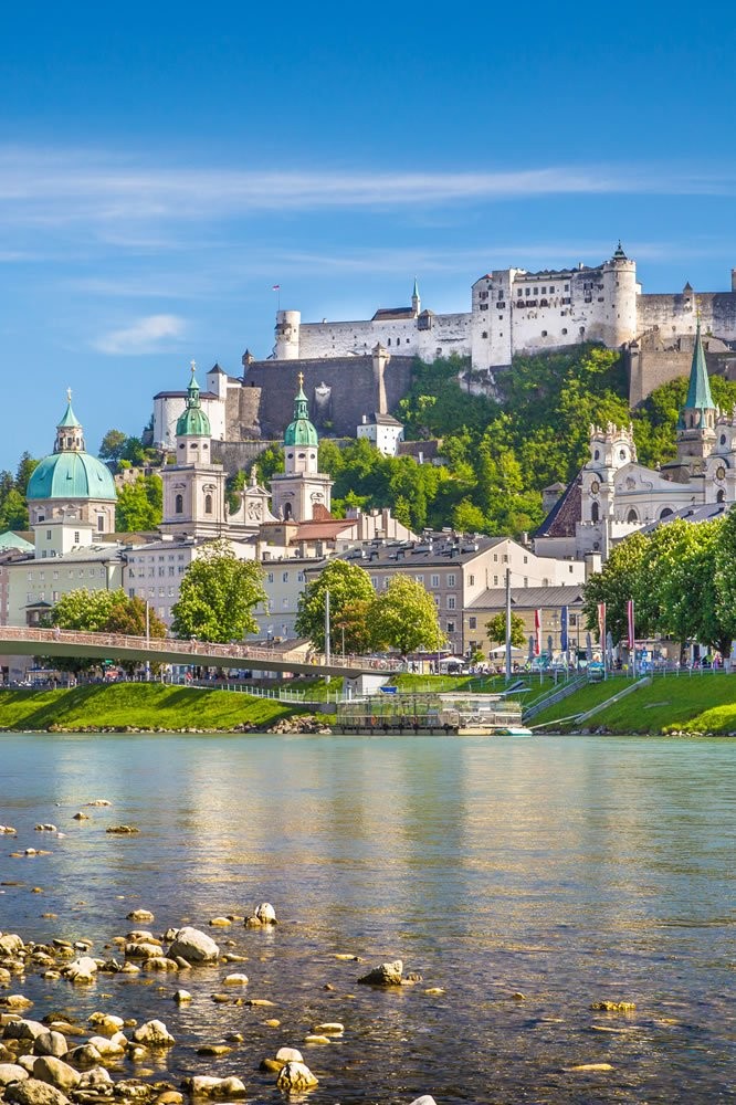 Blick auf die Mozartstadt Salzburg